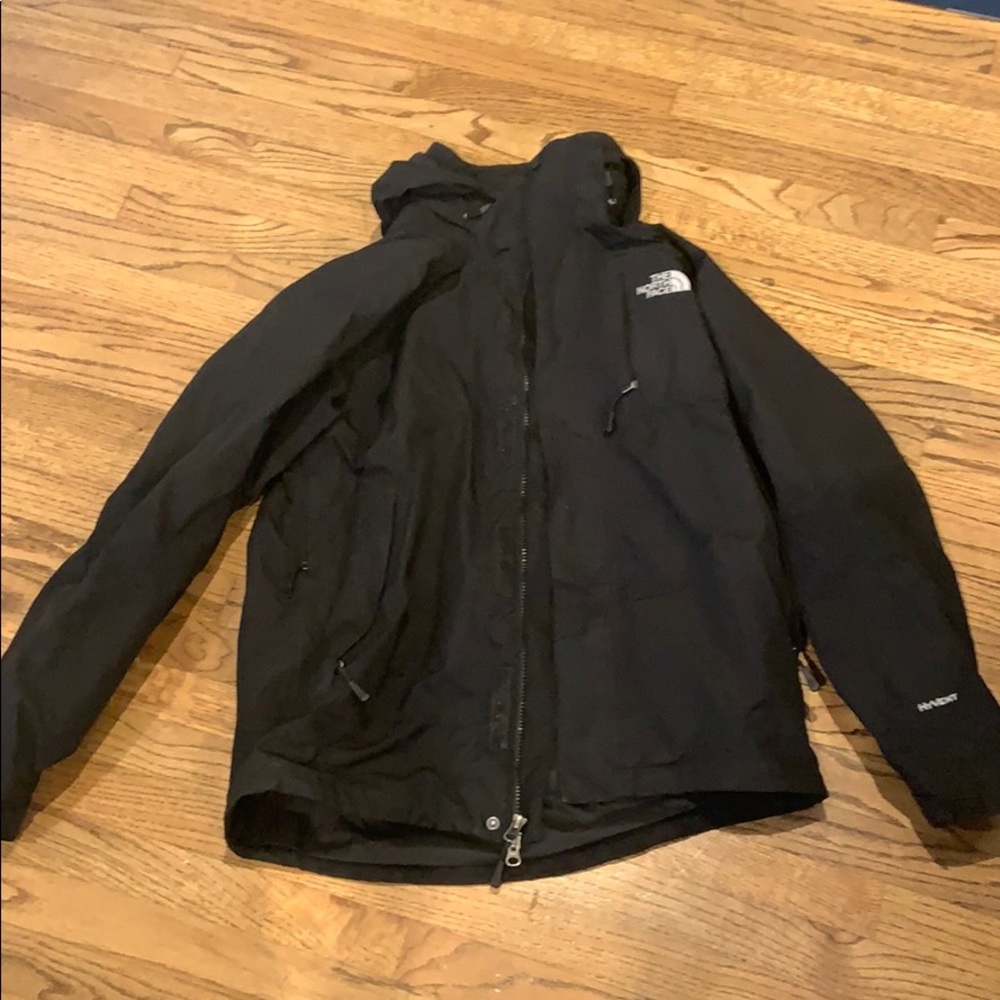 North Face black shell jacket